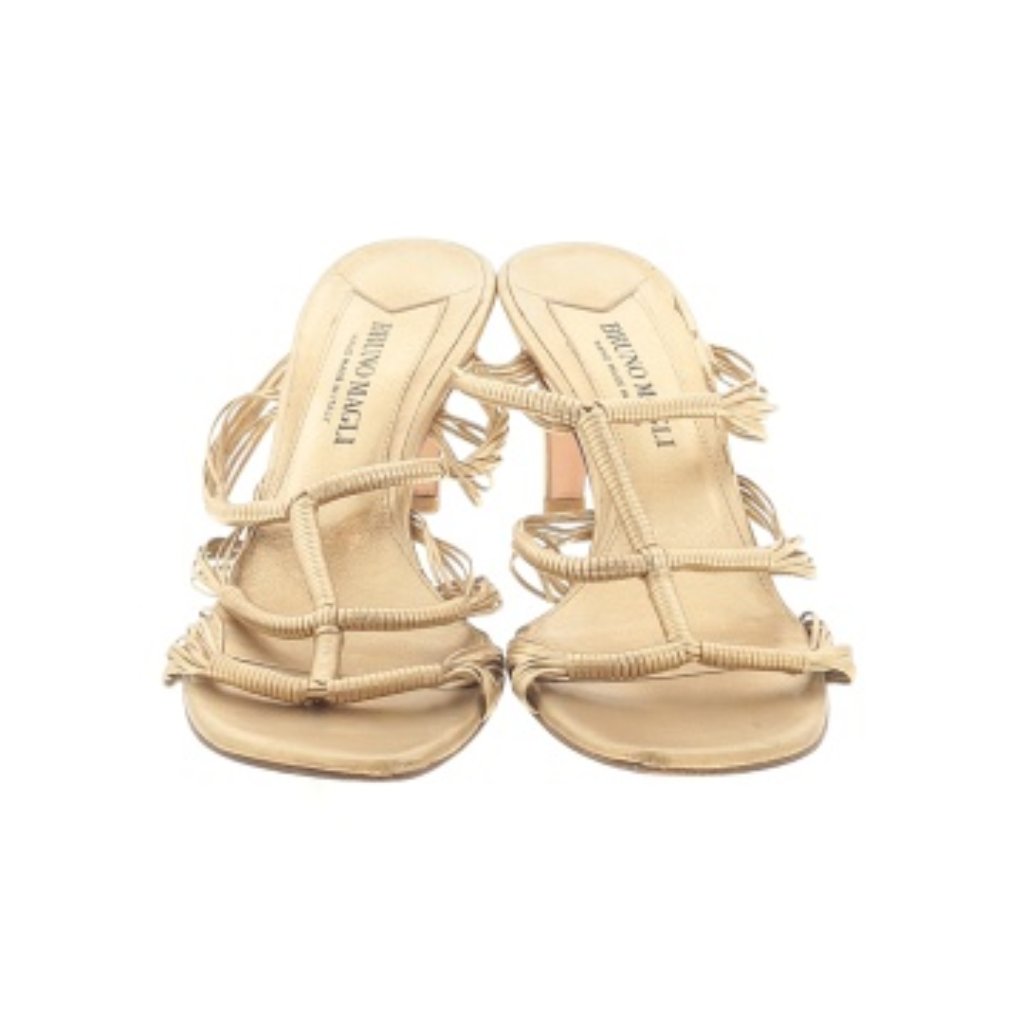 Bruno Magli Gold Sandals Size 8.5